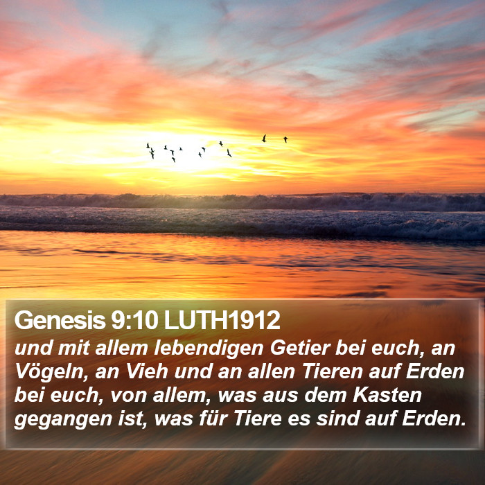 Genesis 9:10 LUTH1912 Bible Study