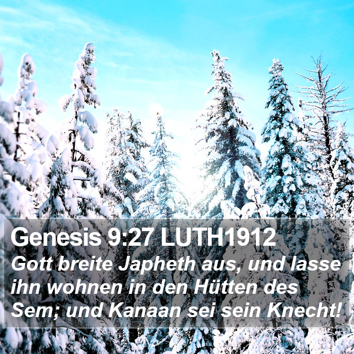 Genesis 9:27 LUTH1912 Bible Study