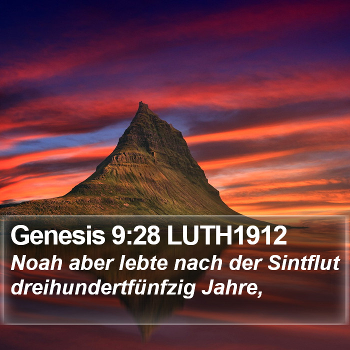 Genesis 9:28 LUTH1912 Bible Study