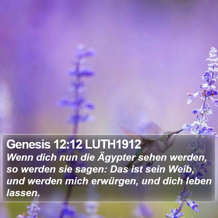 Genesis 12:12 LUTH1912 Bible Study