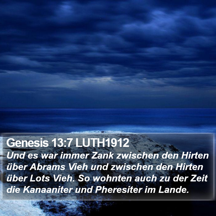 Genesis 13:7 LUTH1912 Bible Study