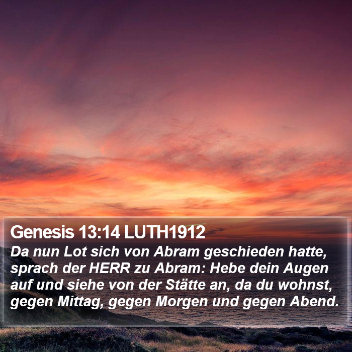 Genesis 13:14 LUTH1912 Bible Study