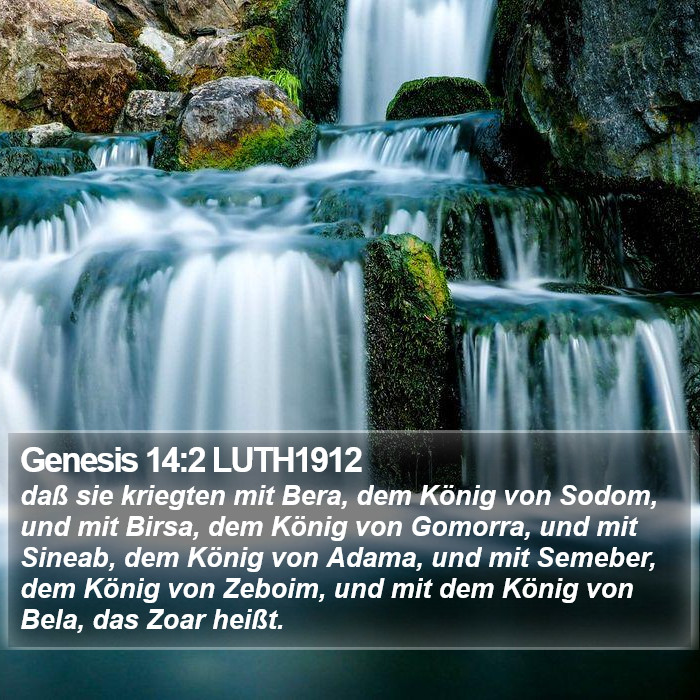 Genesis 14:2 LUTH1912 Bible Study