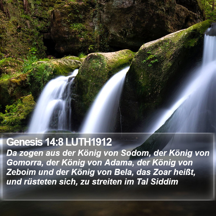 Genesis 14:8 LUTH1912 Bible Study