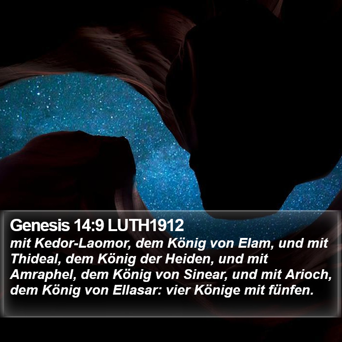 Genesis 14:9 LUTH1912 Bible Study