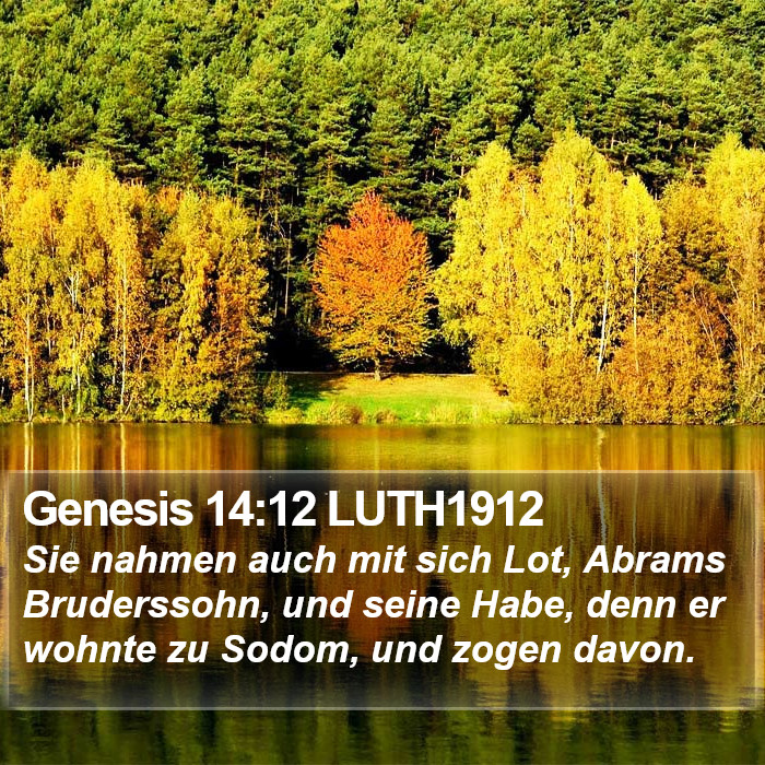 Genesis 14:12 LUTH1912 Bible Study
