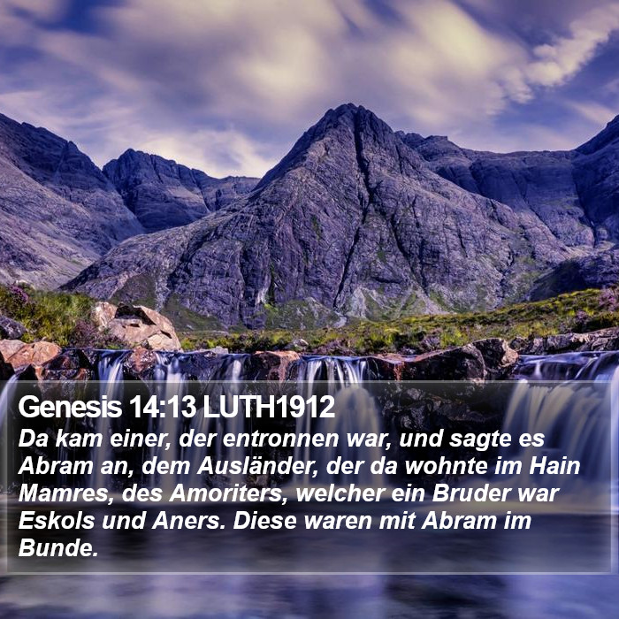 Genesis 14:13 LUTH1912 Bible Study