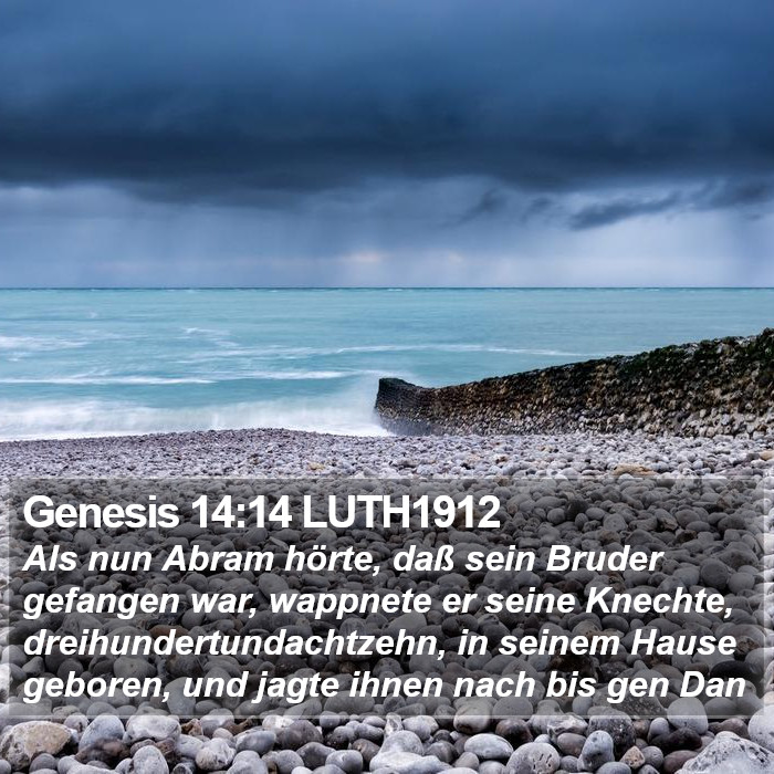 Genesis 14:14 LUTH1912 Bible Study