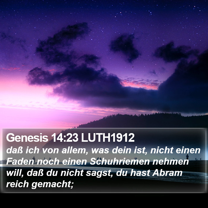 Genesis 14:23 LUTH1912 Bible Study