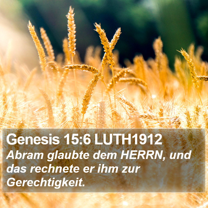 Genesis 15:6 LUTH1912 Bible Study