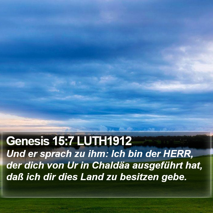 Genesis 15:7 LUTH1912 Bible Study