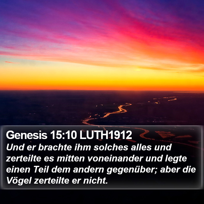 Genesis 15:10 LUTH1912 Bible Study