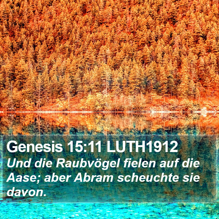 Genesis 15:11 LUTH1912 Bible Study