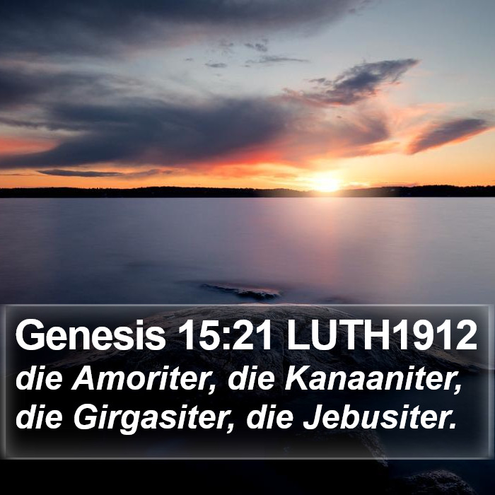 Genesis 15:21 LUTH1912 Bible Study