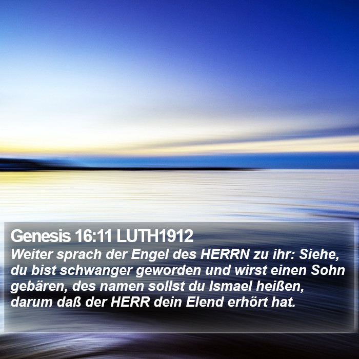 Genesis 16:11 LUTH1912 Bible Study