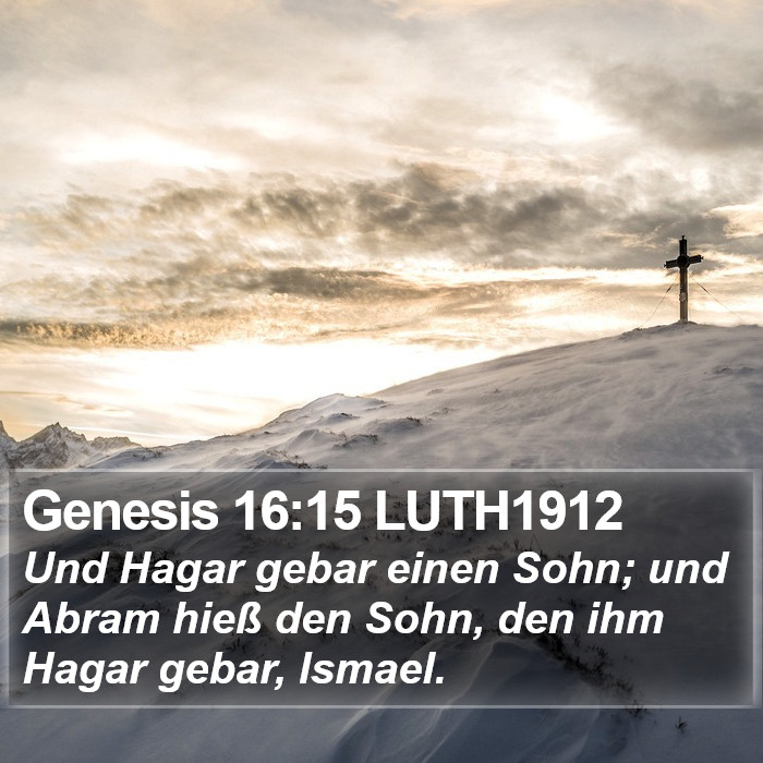 Genesis 16:15 LUTH1912 Bible Study