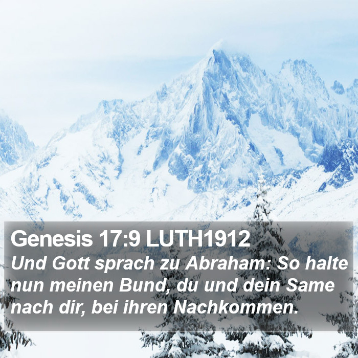 Genesis 17:9 LUTH1912 Bible Study