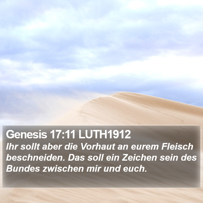 Genesis 17:11 LUTH1912 Bible Study
