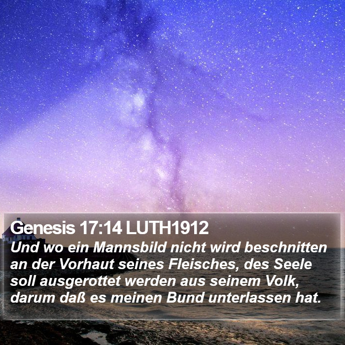 Genesis 17:14 LUTH1912 Bible Study