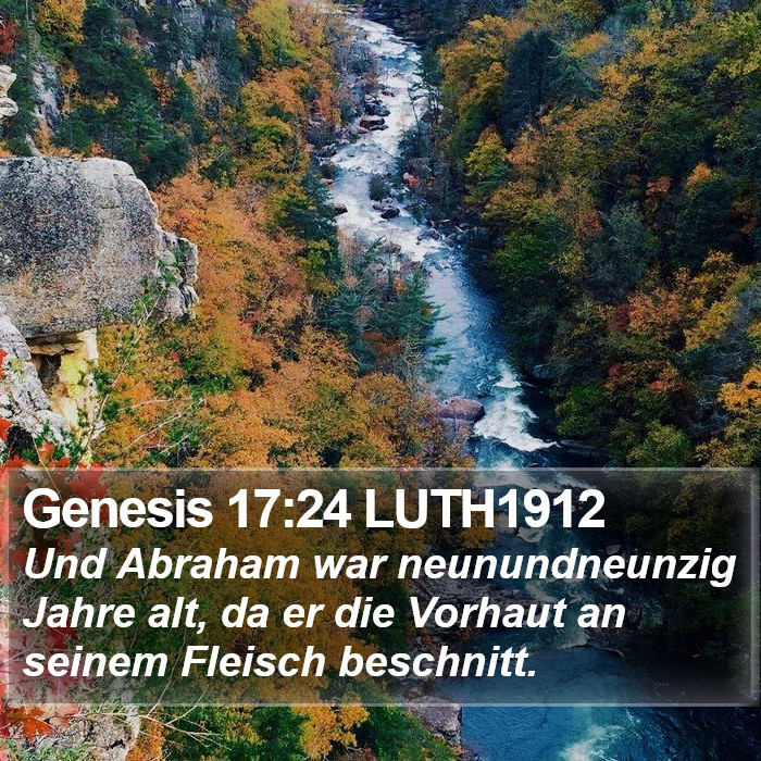 Genesis 17:24 LUTH1912 Bible Study