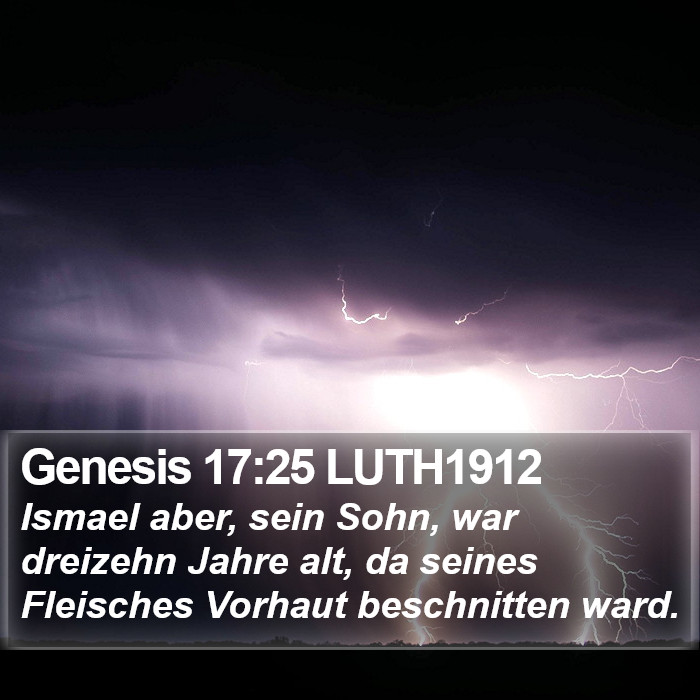 Genesis 17:25 LUTH1912 Bible Study
