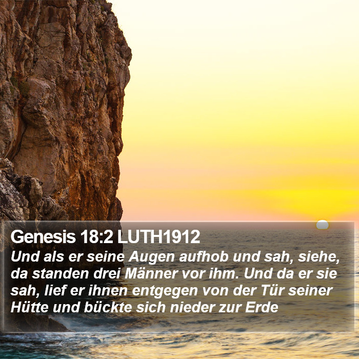 Genesis 18:2 LUTH1912 Bible Study