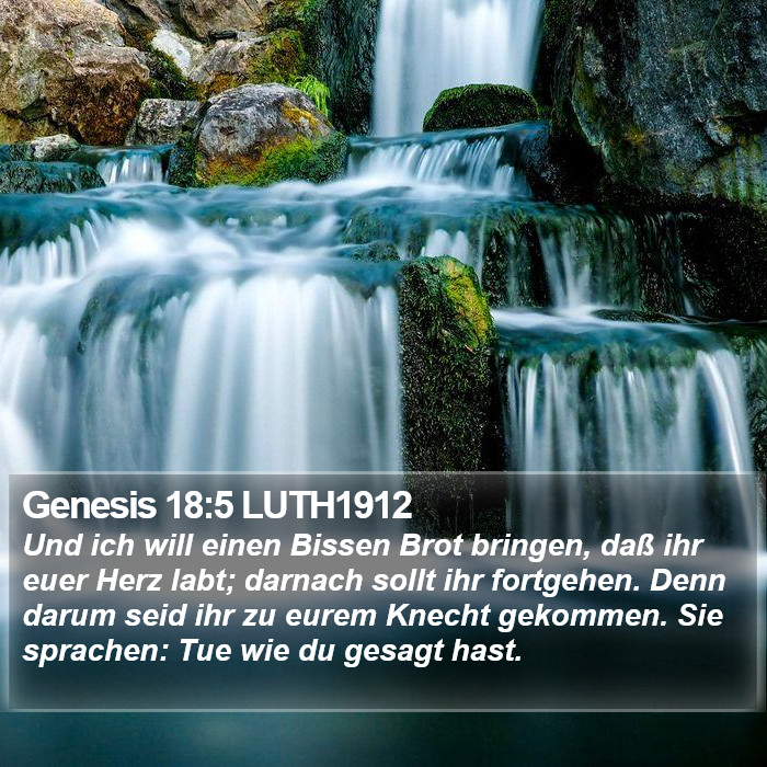 Genesis 18:5 LUTH1912 Bible Study