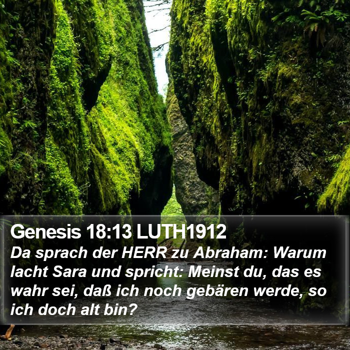 Genesis 18:13 LUTH1912 Bible Study