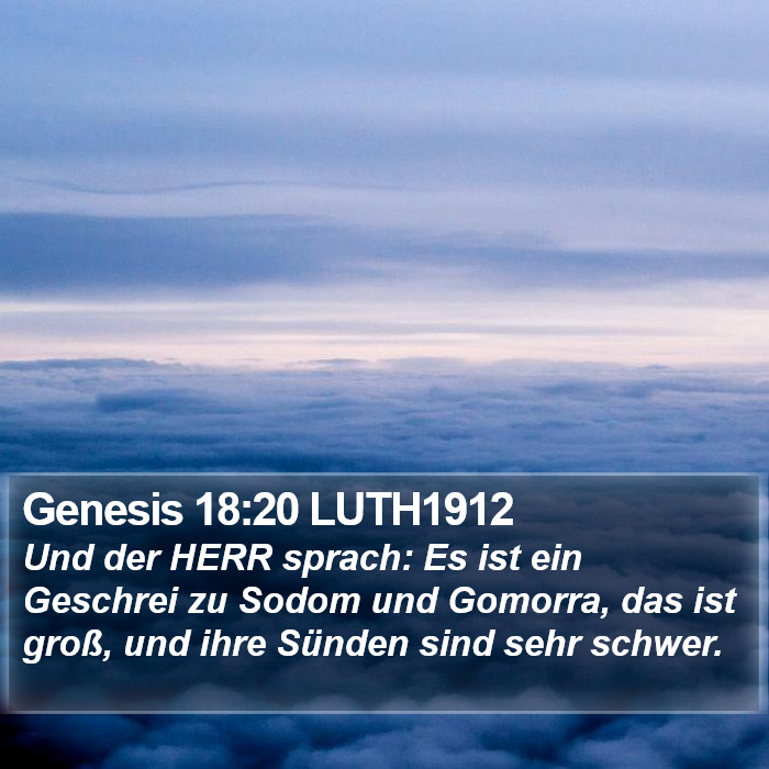 Genesis 18:20 LUTH1912 Bible Study