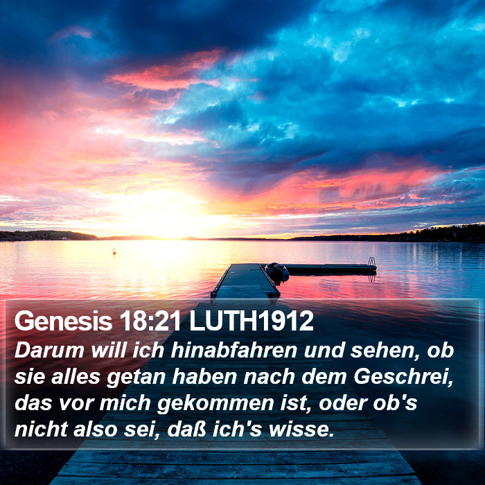 Genesis 18:21 LUTH1912 Bible Study