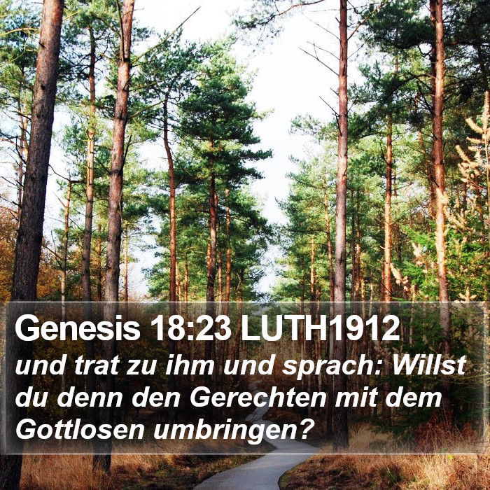 Genesis 18:23 LUTH1912 Bible Study