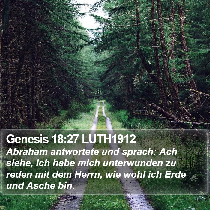 Genesis 18:27 LUTH1912 Bible Study