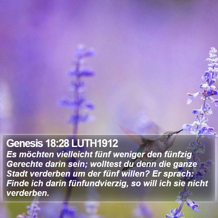 Genesis 18:28 LUTH1912 Bible Study