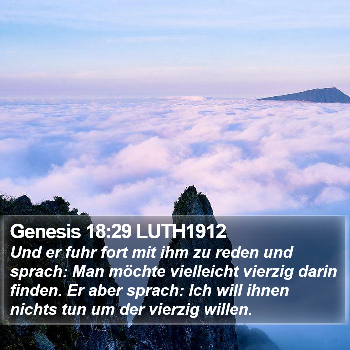 Genesis 18:29 LUTH1912 Bible Study