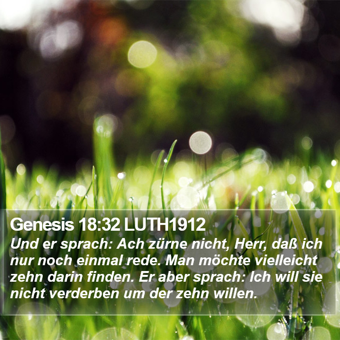 Genesis 18:32 LUTH1912 Bible Study