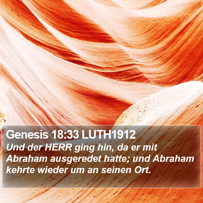 Genesis 18:33 LUTH1912 Bible Study