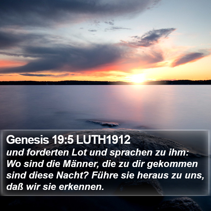 Genesis 19:5 LUTH1912 Bible Study
