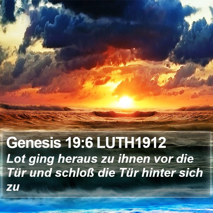 Genesis 19:6 LUTH1912 Bible Study