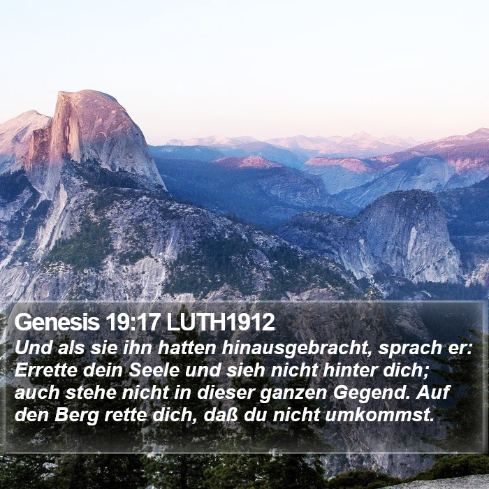 Genesis 19:17 LUTH1912 Bible Study