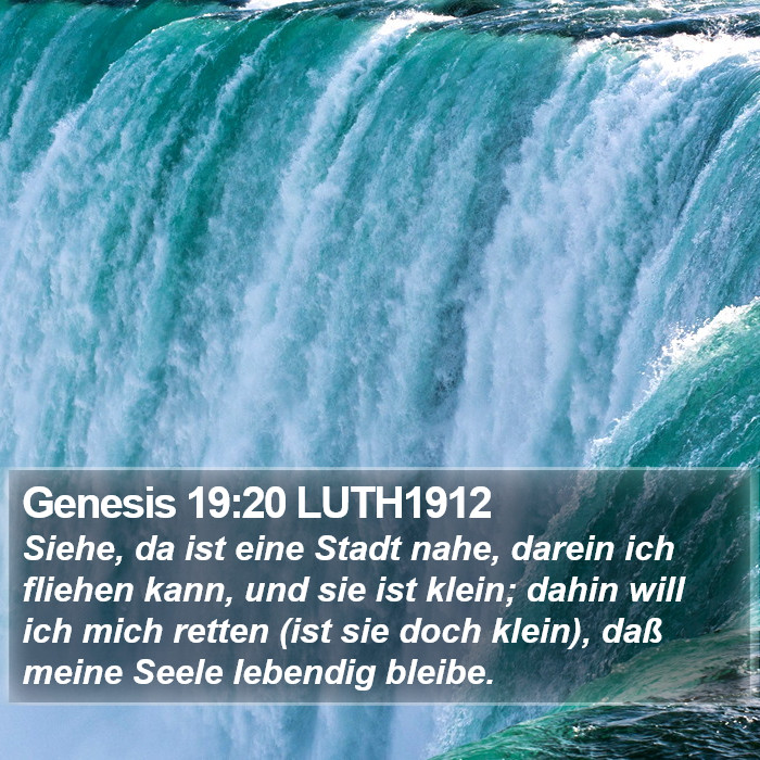 Genesis 19:20 LUTH1912 Bible Study