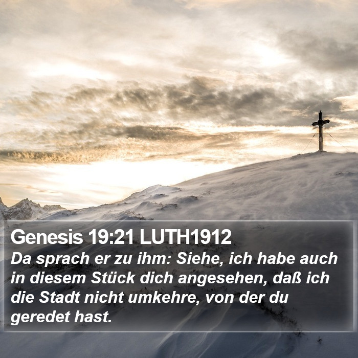Genesis 19:21 LUTH1912 Bible Study