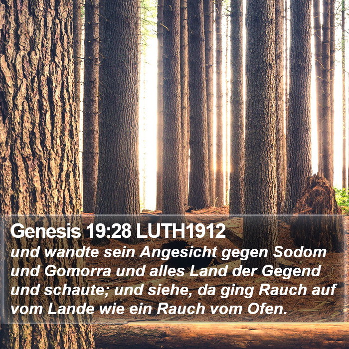 Genesis 19:28 LUTH1912 Bible Study