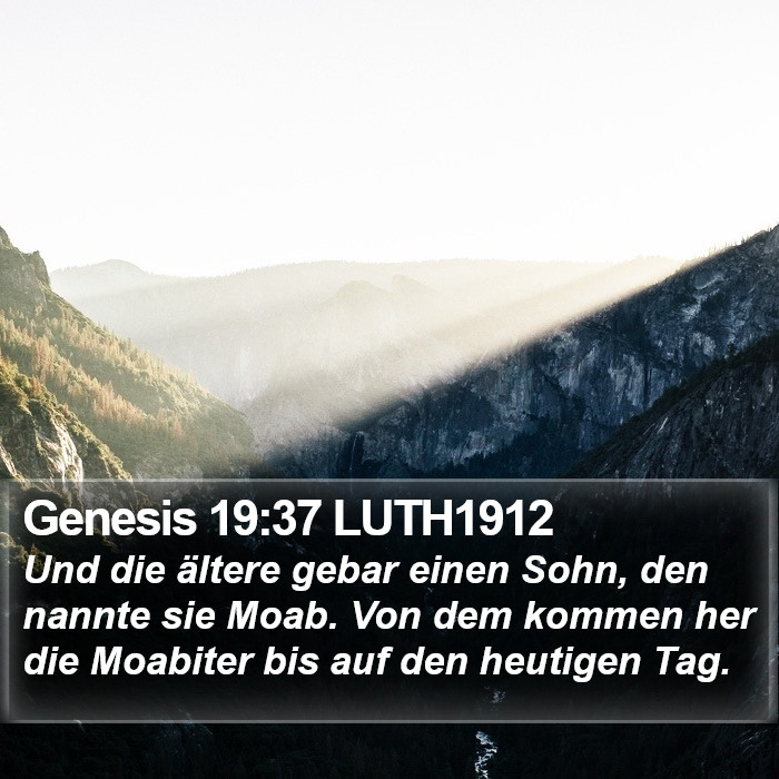 Genesis 19:37 LUTH1912 Bible Study