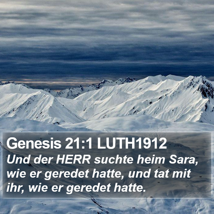 Genesis 21:1 LUTH1912 Bible Study