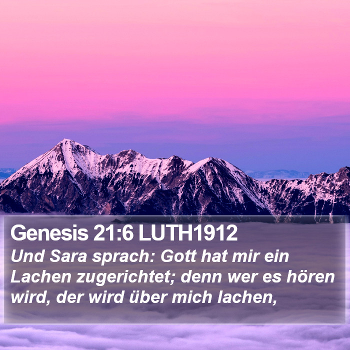 Genesis 21:6 LUTH1912 Bible Study