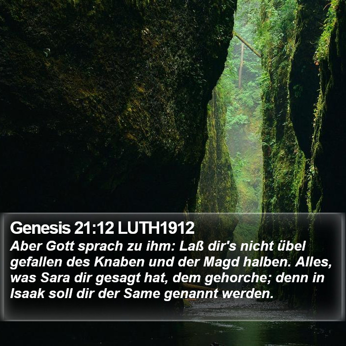 Genesis 21:12 LUTH1912 Bible Study