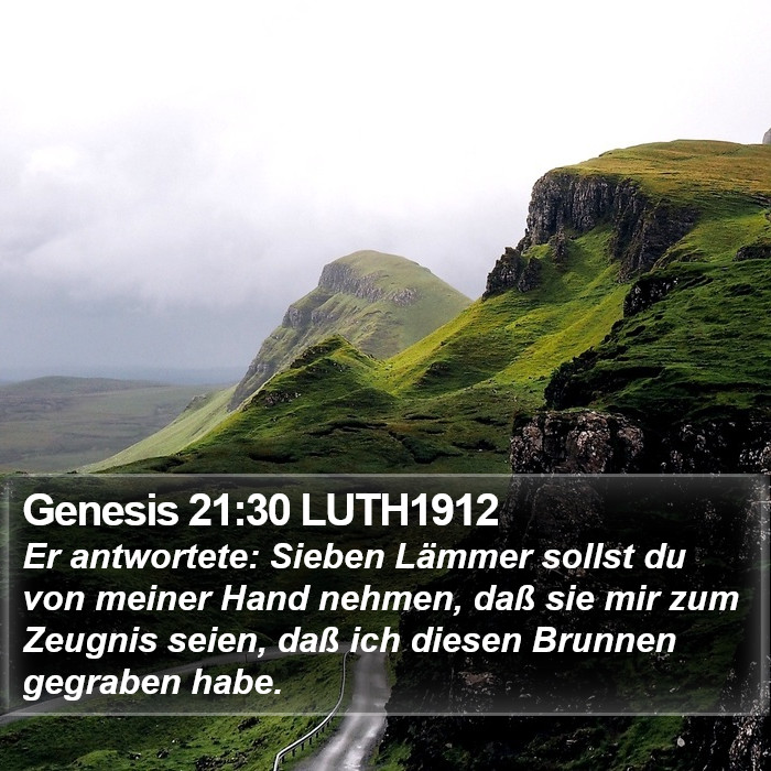 Genesis 21:30 LUTH1912 Bible Study