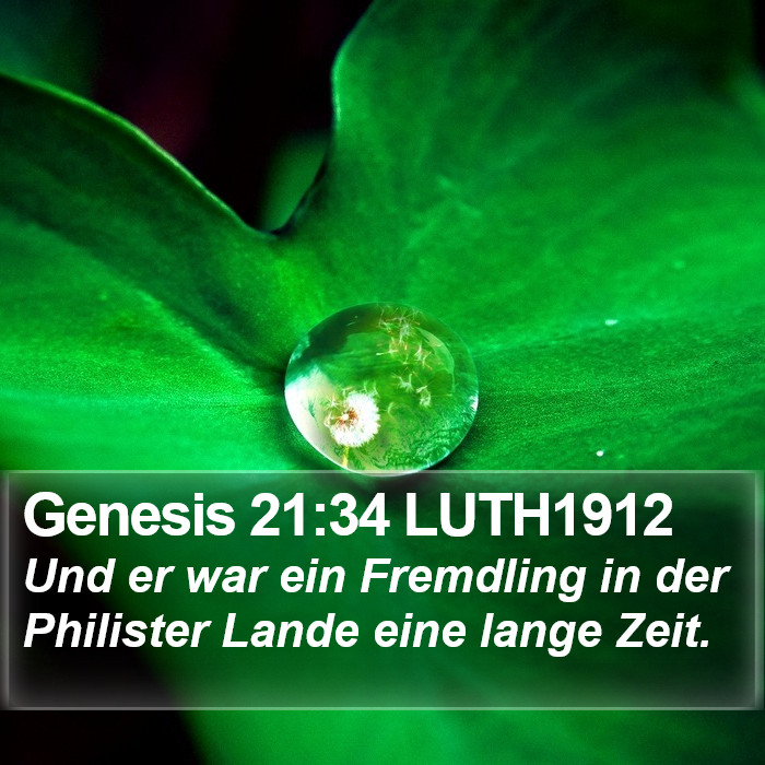 Genesis 21:34 LUTH1912 Bible Study