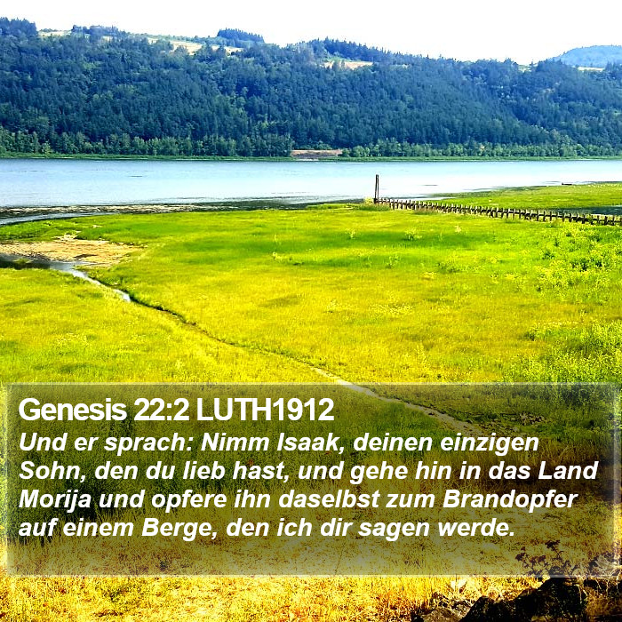 Genesis 22:2 LUTH1912 Bible Study