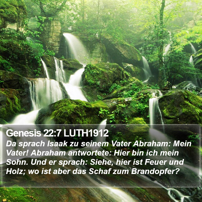 Genesis 22:7 LUTH1912 Bible Study